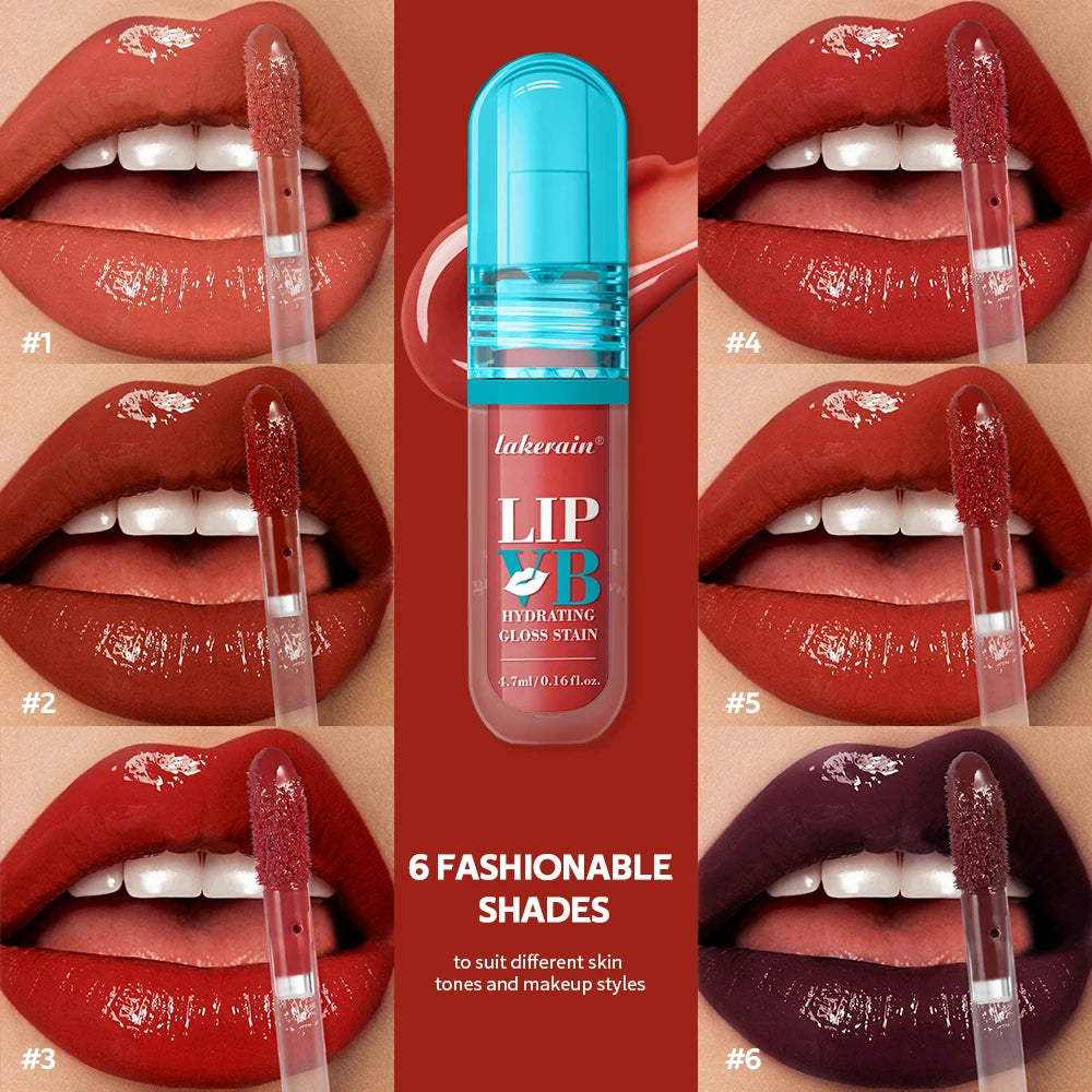 Hydrating Lip Stain and Gloss with Vitamin B12 and Coconut Water