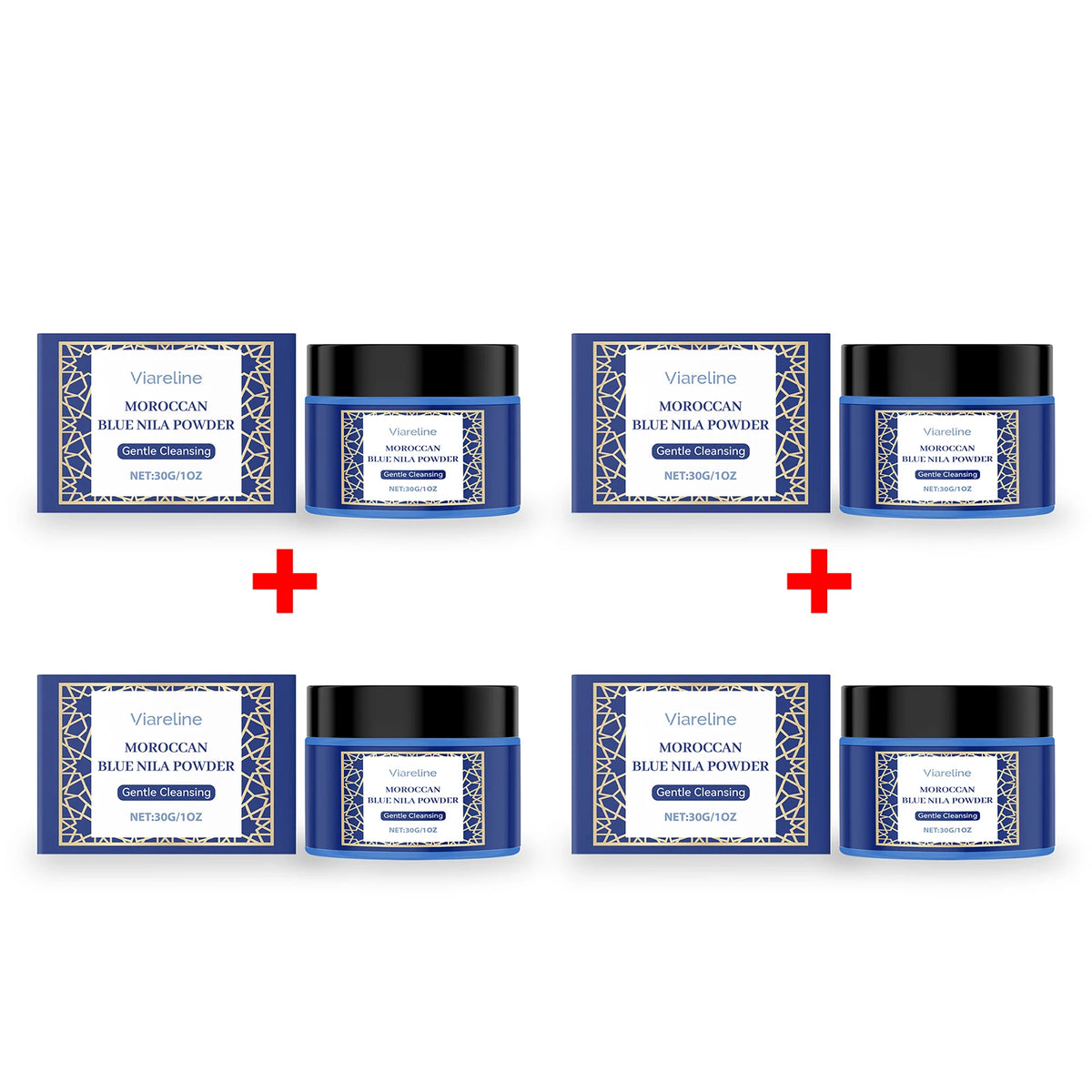 Moroccan Blue Nila Exfoliating Face Mask Powder