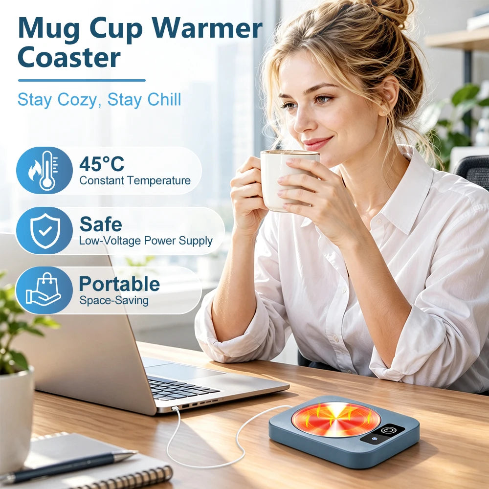 Electric Desktop Mug Warmer for Coffee and Tea - 2