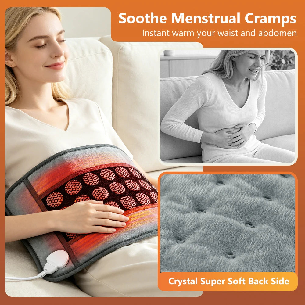 Double-Sided Natural Jade Stone Electric Heating Pad - 4