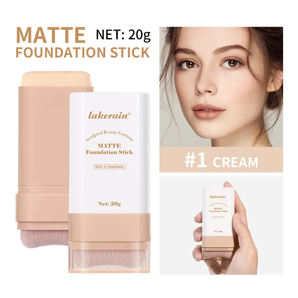 Matte Foundation Stick with Built-in Blending Brush - 41