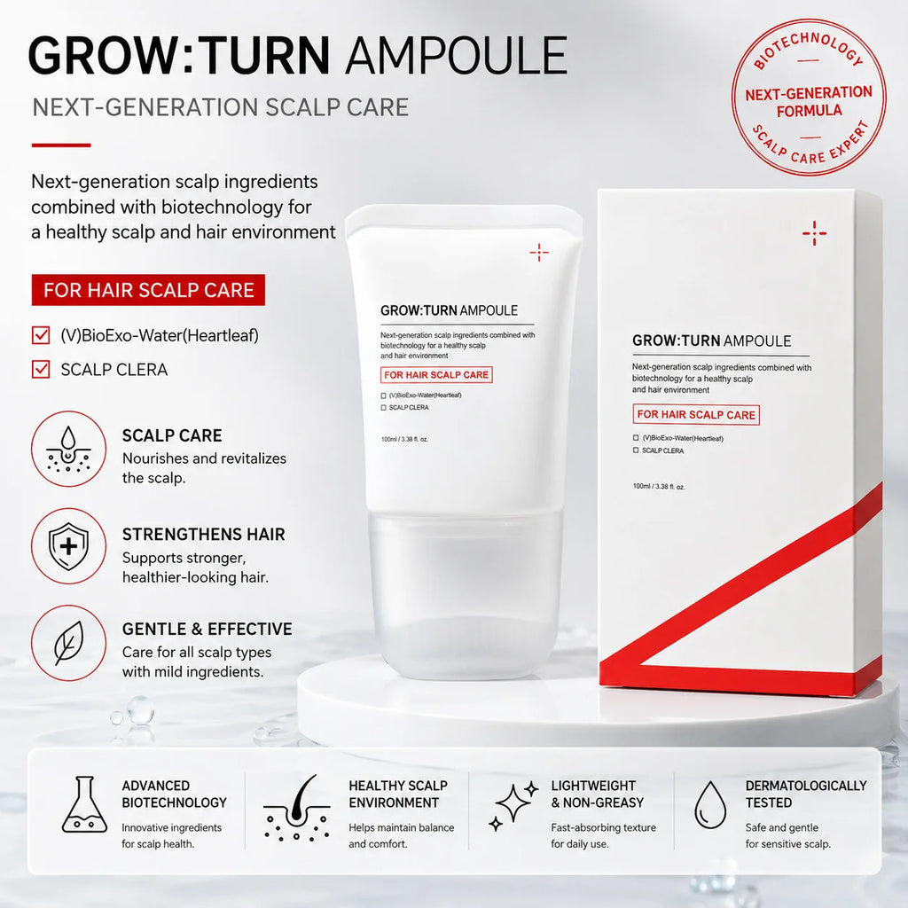 Scalp Nourishing Hair Growth Serum with Integrated Massager