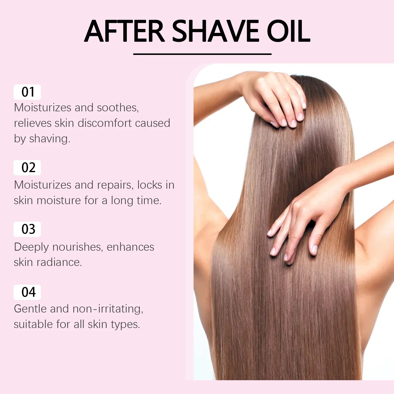 Strawberry Scented Soothing After Shave Oil for Women - 10