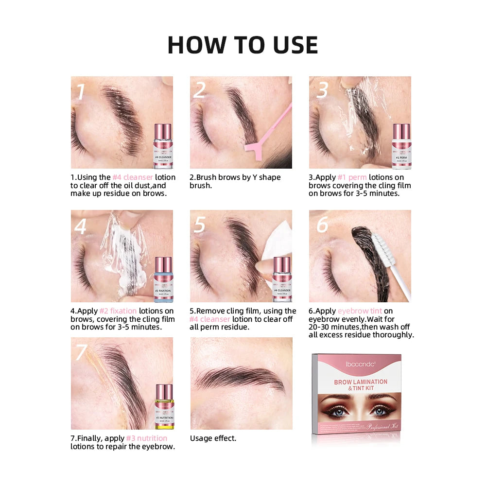 Professional Brow Lamination and Tinting DIY Home Kit