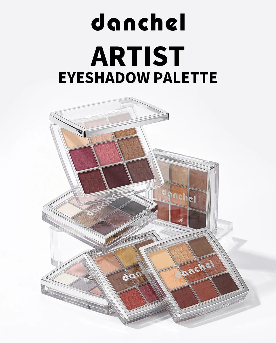 9-Color Professional Matte and Shimmer Eyeshadow Palette