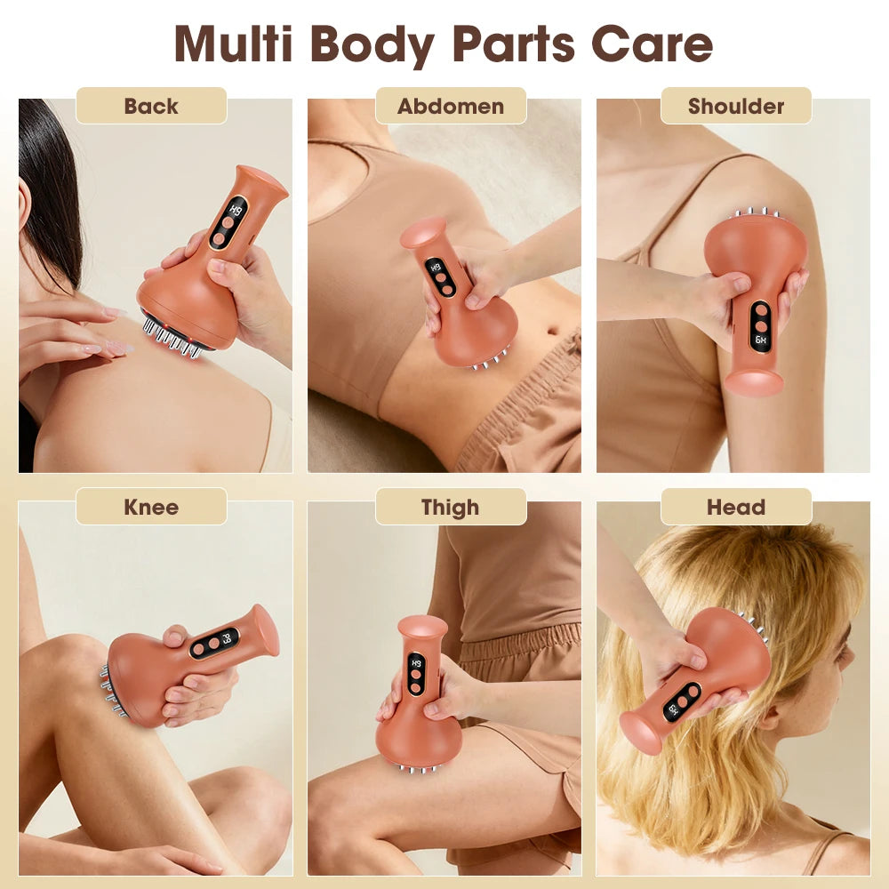 Electric Cordless Body Massager for Hot Compress and Cupping Therapy