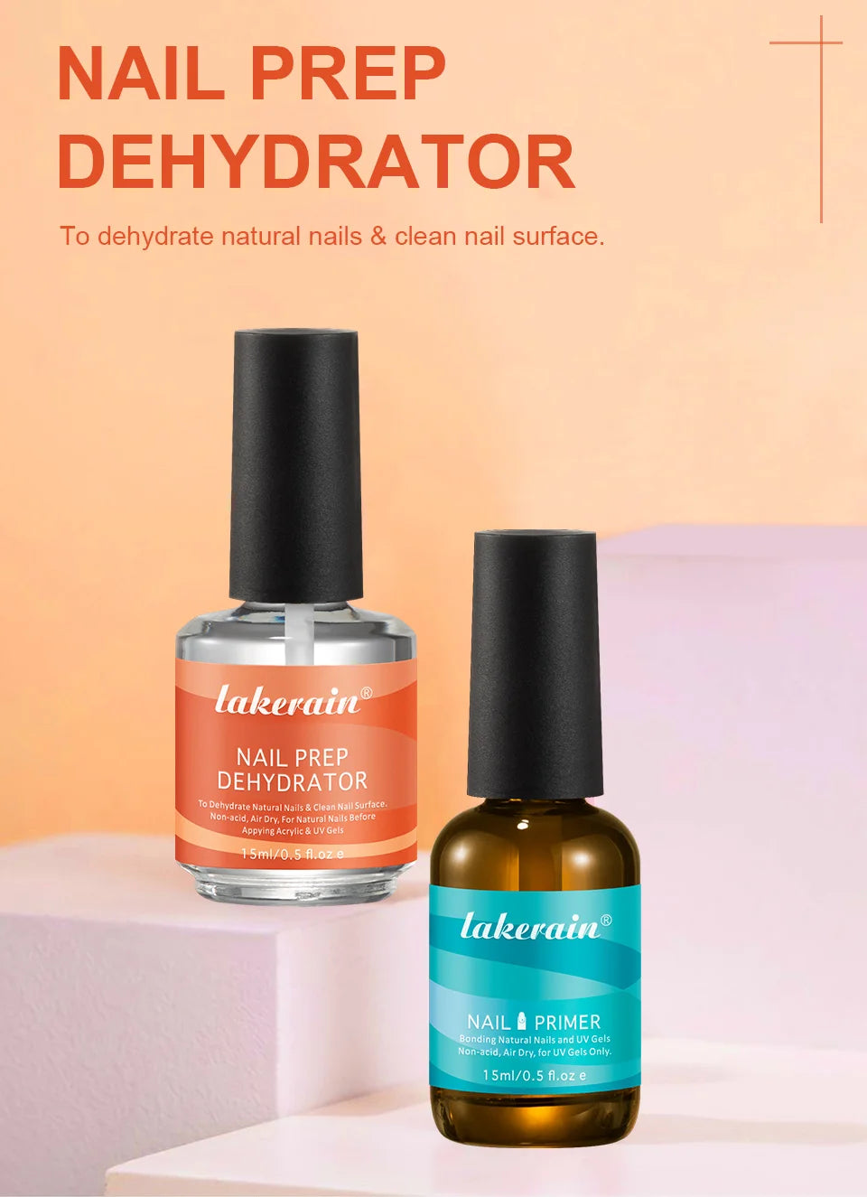 Nail Prep Dehydrator and Primer Set for Professional Manicure - 7