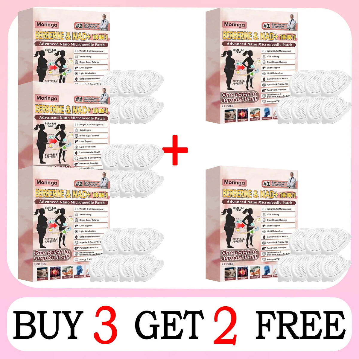 10-in-1 Advanced Nano Microneedle Herbal Weight Management Patches