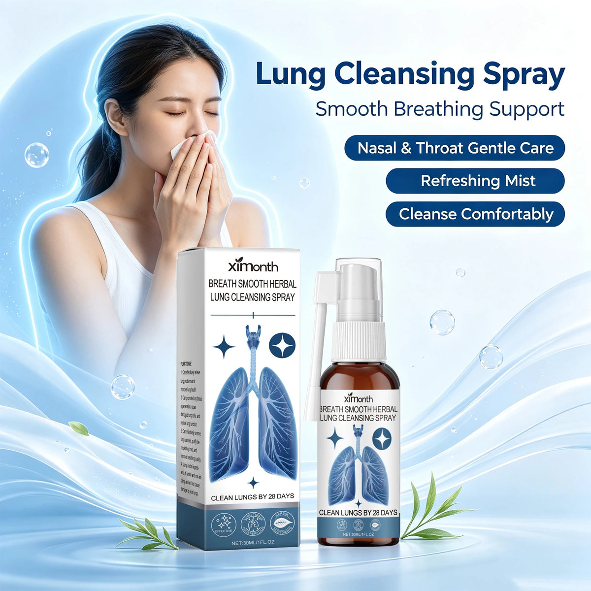 Herbal Lung Cleansing and Throat Soothing Spray