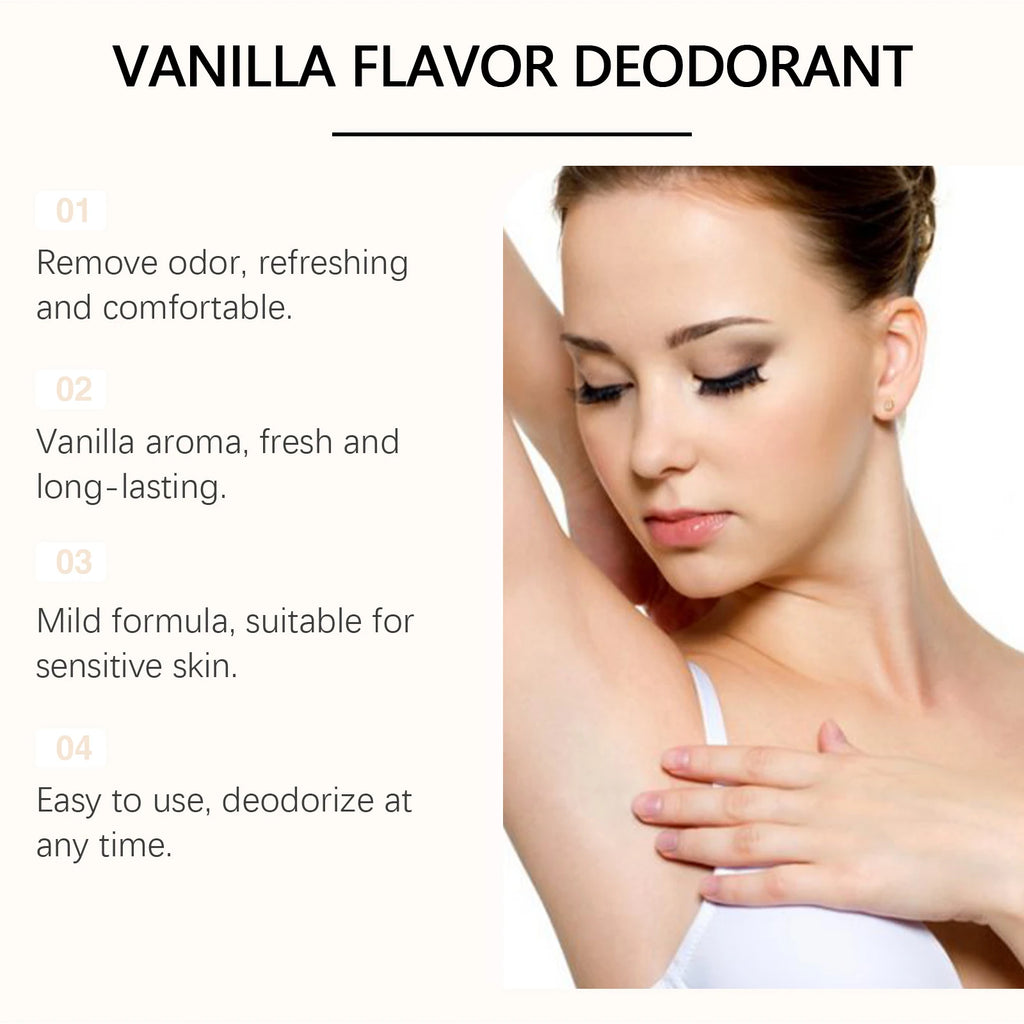 Long-Lasting Vanilla Scent Underarm Deodorant Stick
