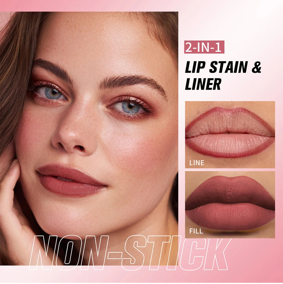 2-in-1 Dual-Sided Lip Contour Stain and Liner Pen - 13