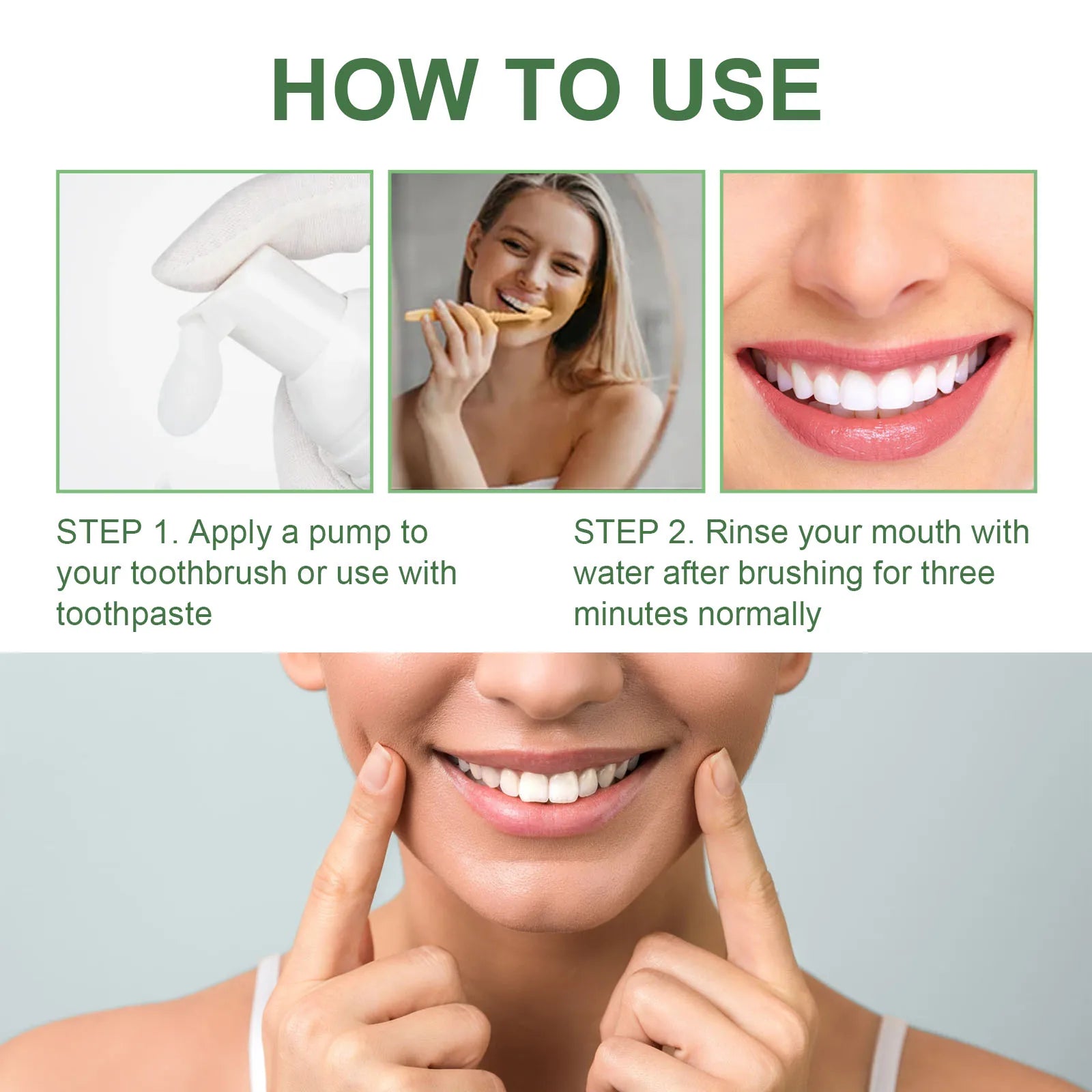 Whitening Foaming Toothpaste for Stain Removal and Deep Cleaning - 12