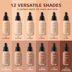 Matte Lightweight Liquid Foundation for Pore Minimizing & Oil Control