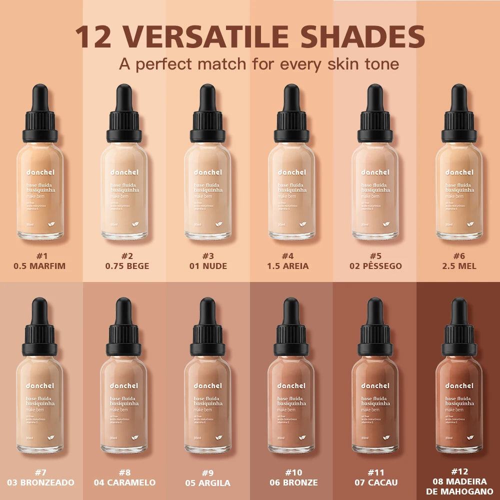 Matte Lightweight Liquid Foundation for Pore Minimizing & Oil Control