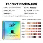 9-Color Beginner Friendly Eyeshadow Palette with Brush