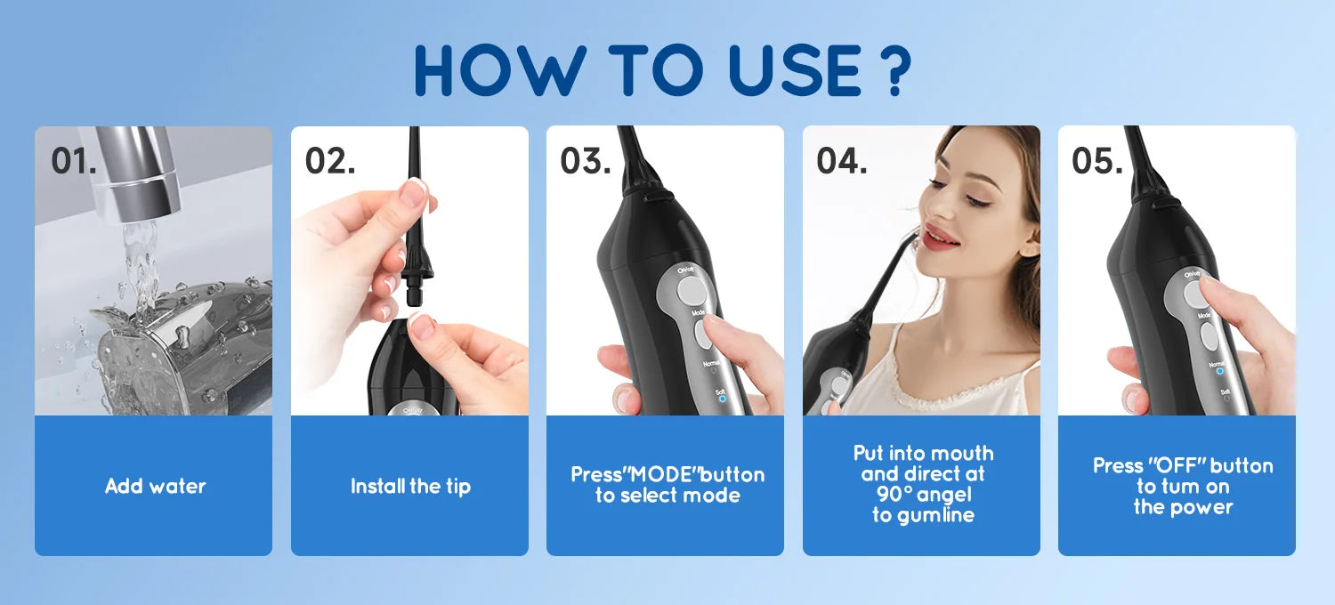 Electric Toothbrush and Water Flosser Oral Care Combo Set - 12