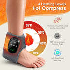 Cordless Heated Ankle Massager with Vibration Therapy