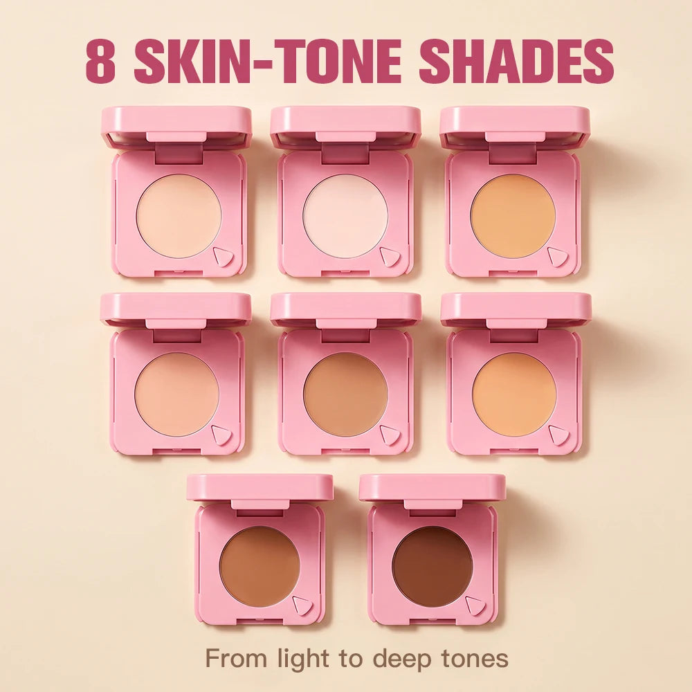 Oil-Control Pressed Powder with Mirror and Phone Stand