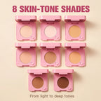 Oil-Control Pressed Powder with Mirror and Phone Stand