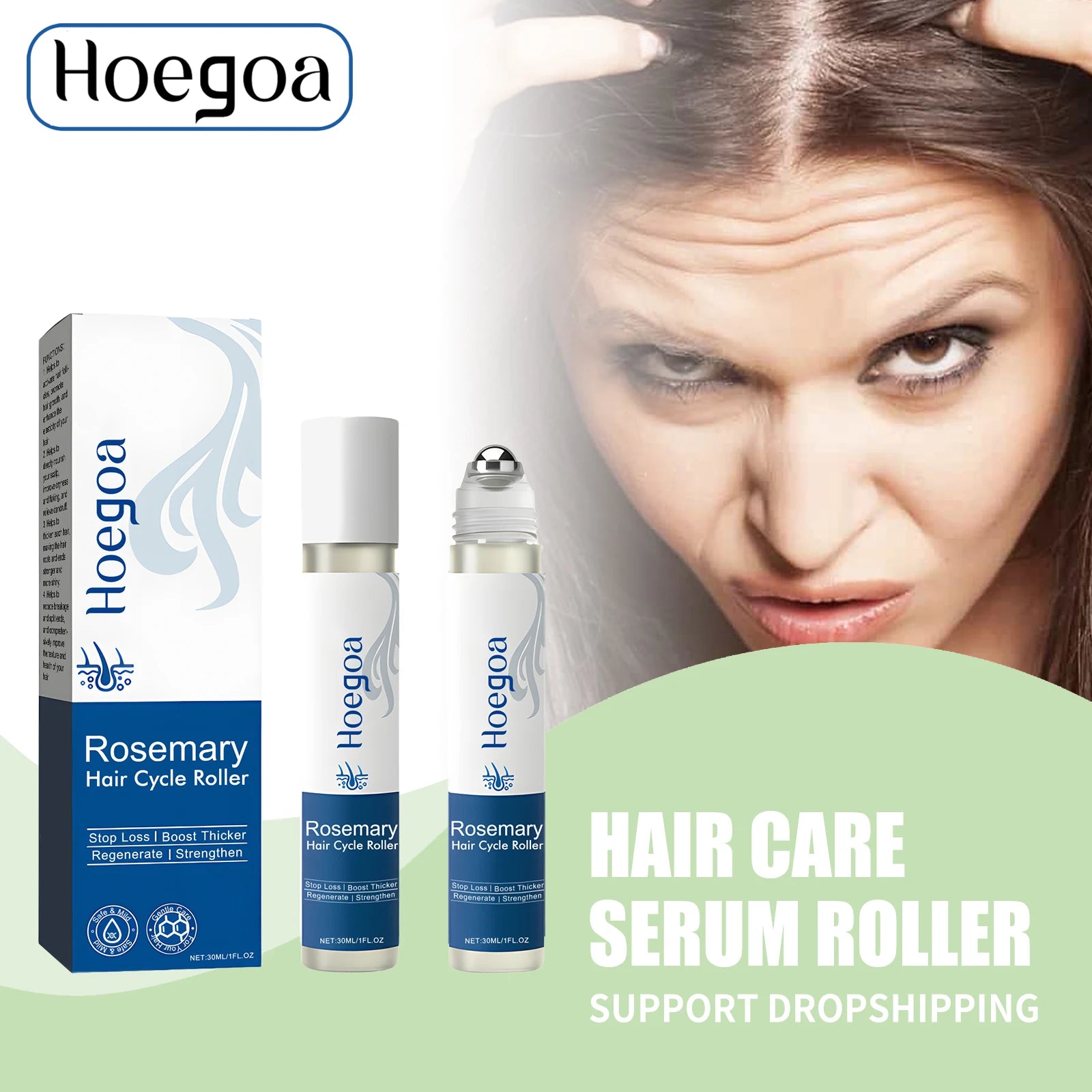 Rosemary Hair Growth Scalp Serum Roller - 1