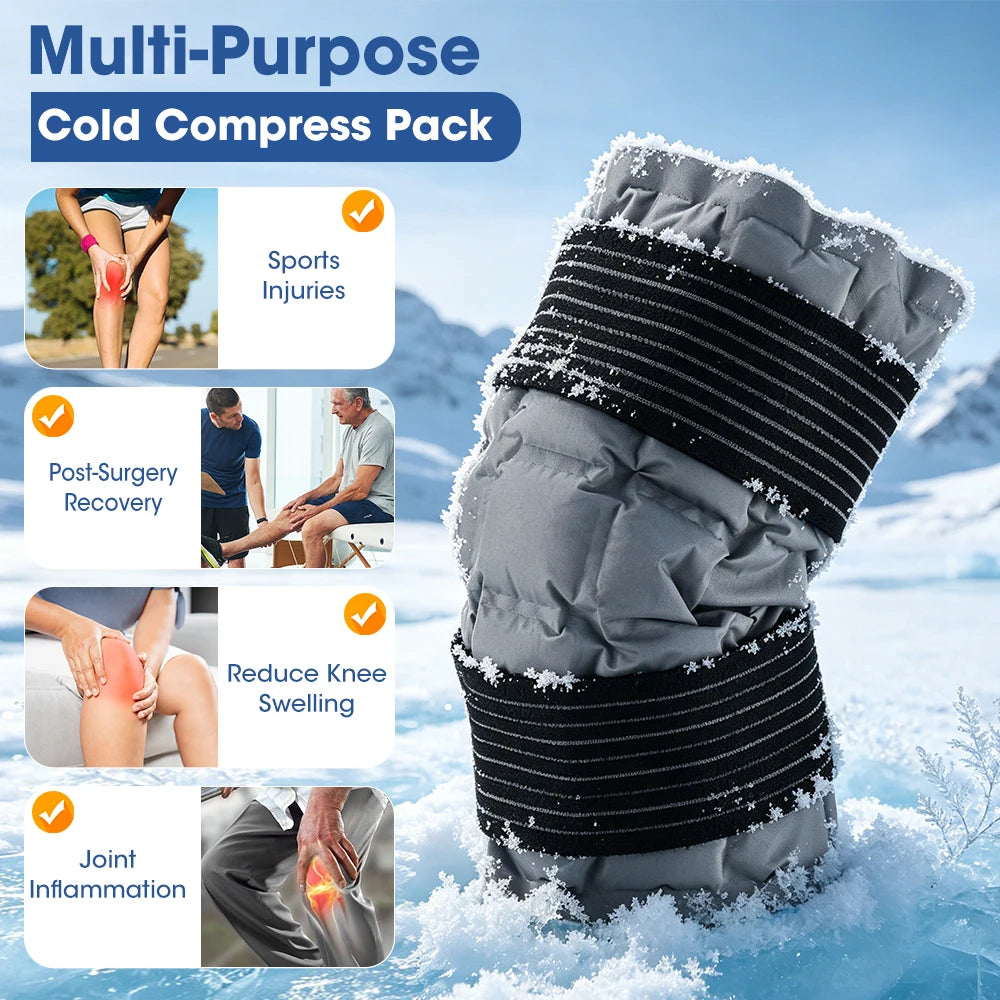 Reusable Hot and Cold Knee Ice Pack Wrap