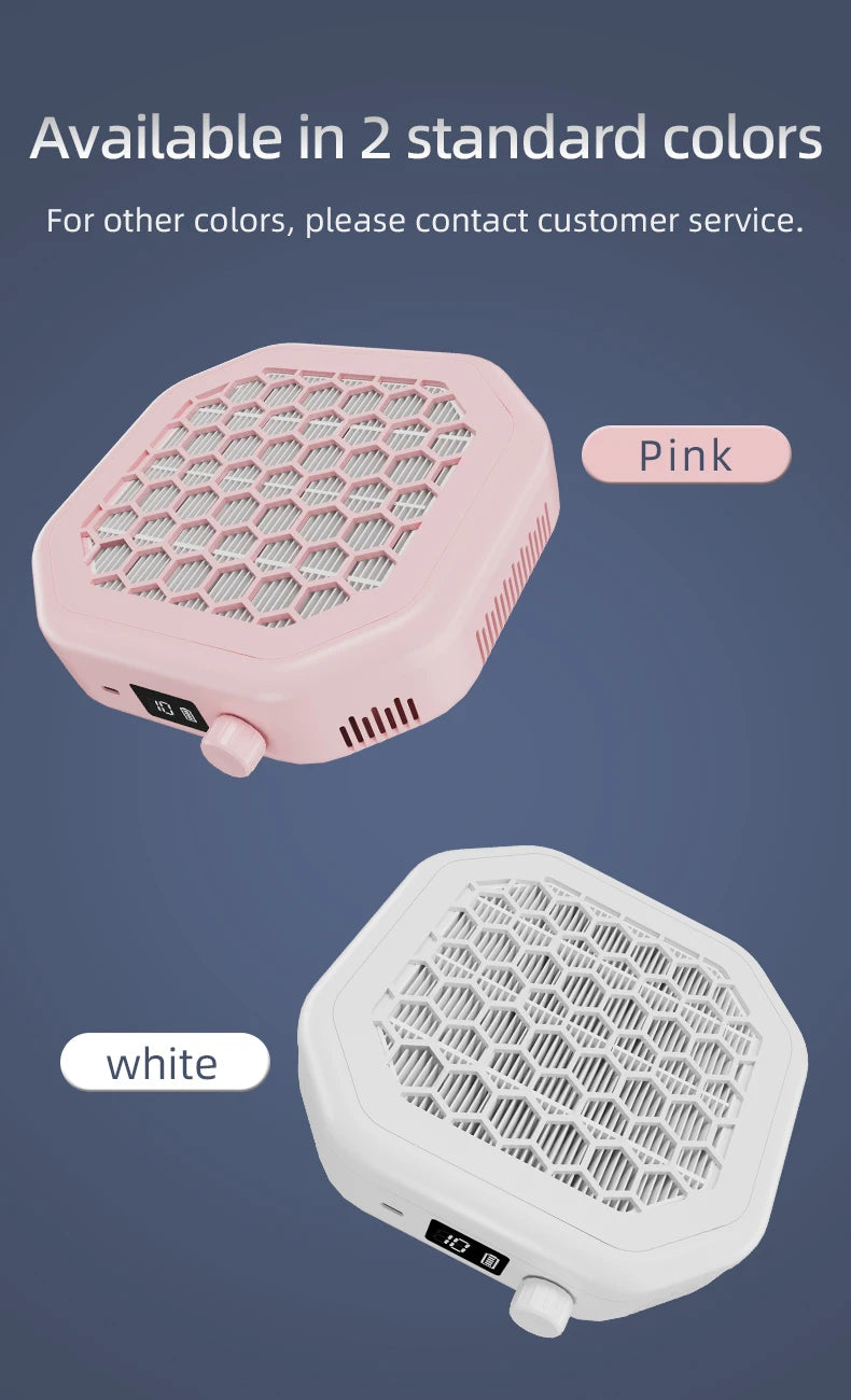 Professional Cordless Nail Dust Collector with Powerful Suction