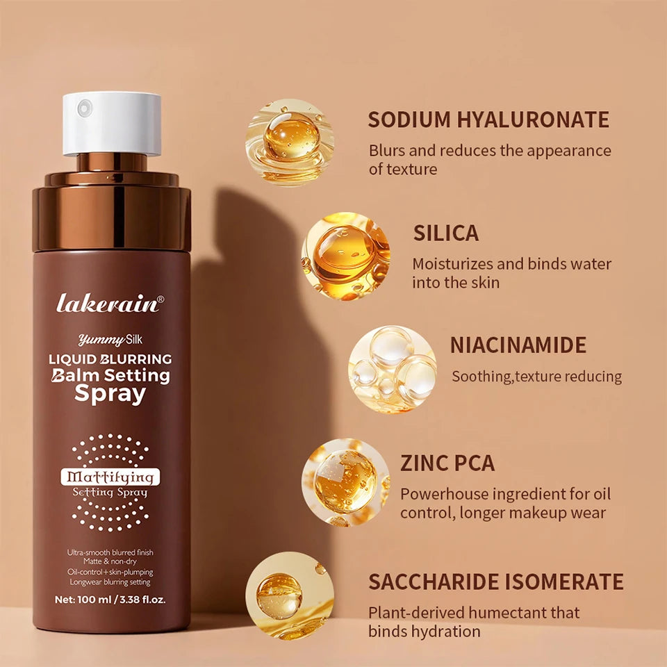 Long-Lasting Oil Control Liquid Blurring Matte Makeup Setting Spray