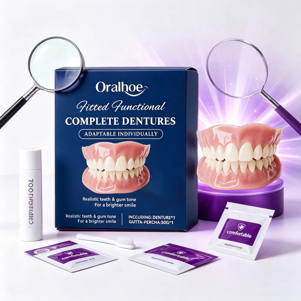 Custom Fit Cosmetic Denture Set for Instant Natural Smile
