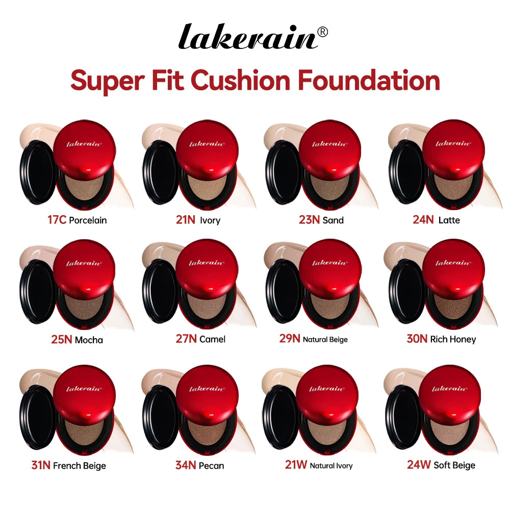 Waterproof Full Coverage Cushion Foundation with Sun Protection