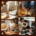 Portable Ultrasonic Pavilion Humidifier with Night Light