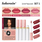 4-Piece Velvet Matte Lipstick Set Waterproof Long-Lasting