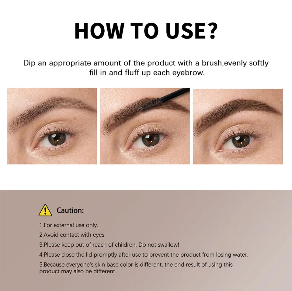 Waterproof Volumizing Eyebrow Mousse for Thick Fluffy Brows