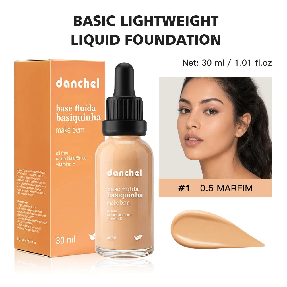 Matte Lightweight Liquid Foundation for Pore Minimizing & Oil Control