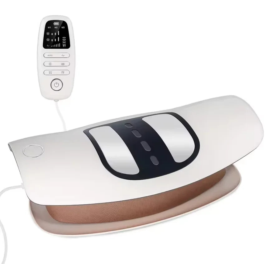 Smart Lumbar Traction Device with Vibration and Airbag Massage