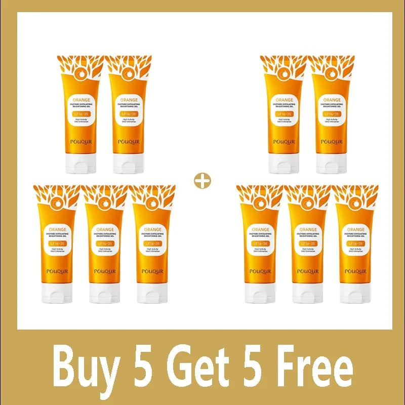 100g Orange Enzyme Exfoliating Gel for Face Brightening & Smoothing