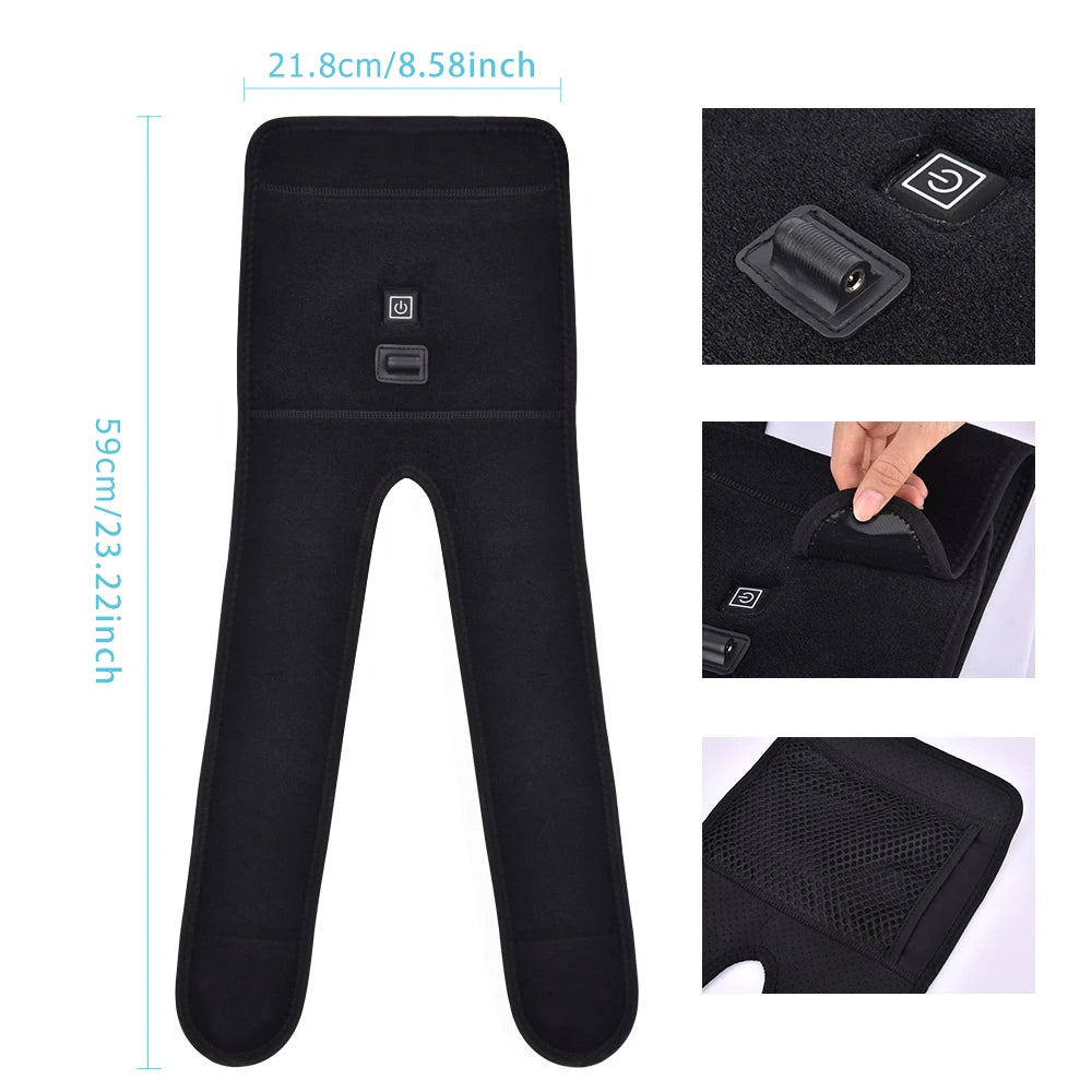 Electric Heated Knee Support Brace with 3 Adjustable Heat Settings