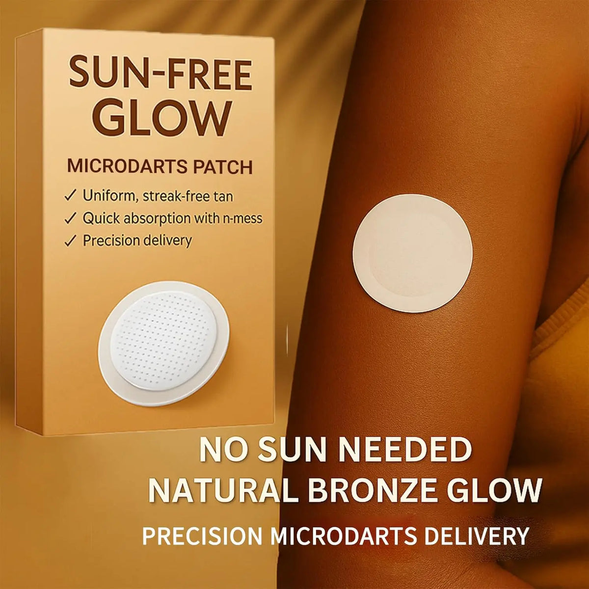 Sun-Free Tanning Microdart Patches for Natural Bronze Glow