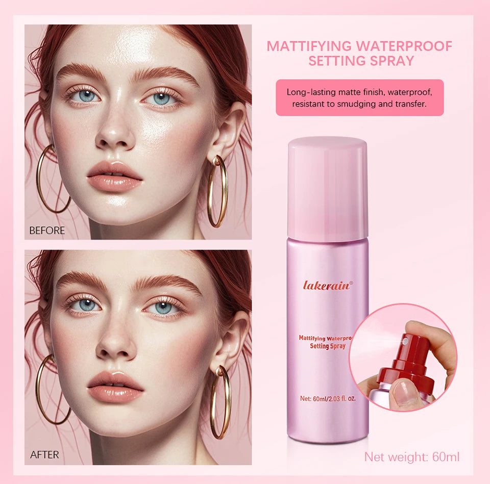 Long-Lasting Waterproof Matte Makeup Setting Spray - 8