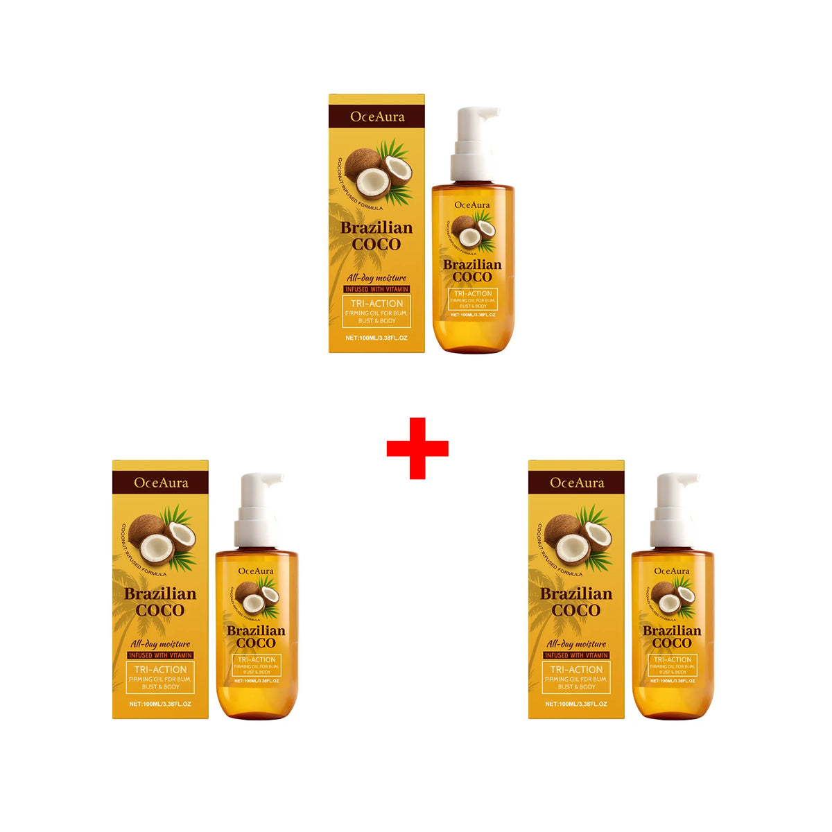 Coconut Firming and Hydrating Body Oil for Skin Elasticity