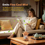 Portable Ultrasonic Pavilion Humidifier with Night Light