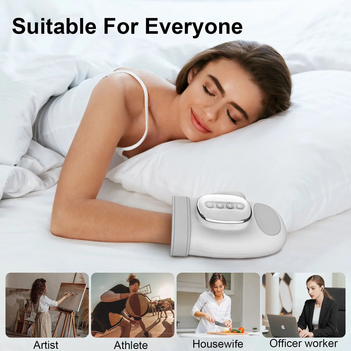 Electric Cordless Hand and Wrist Compression Massager