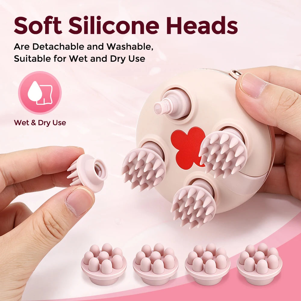 Rechargeable Electric Scalp and Body Massage Tool