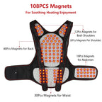 Self-Heating Tourmaline Magnetic Back and Shoulder Support Brace