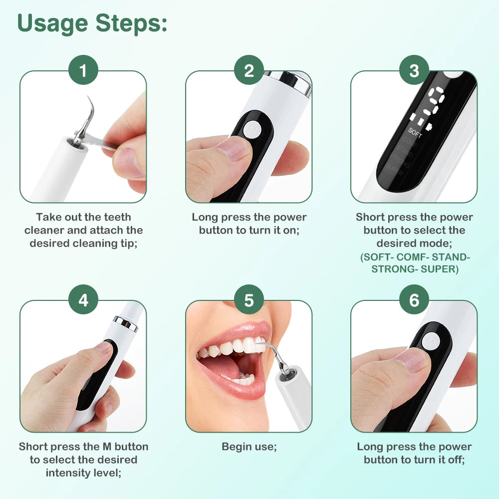 Ultrasonic Electric Teeth Tartar and Plaque Remover