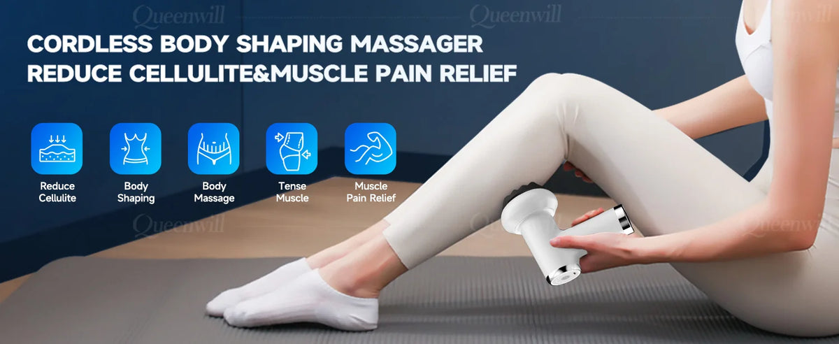 Portable Deep Tissue Body Shaping Massage Gun for Muscle Relief