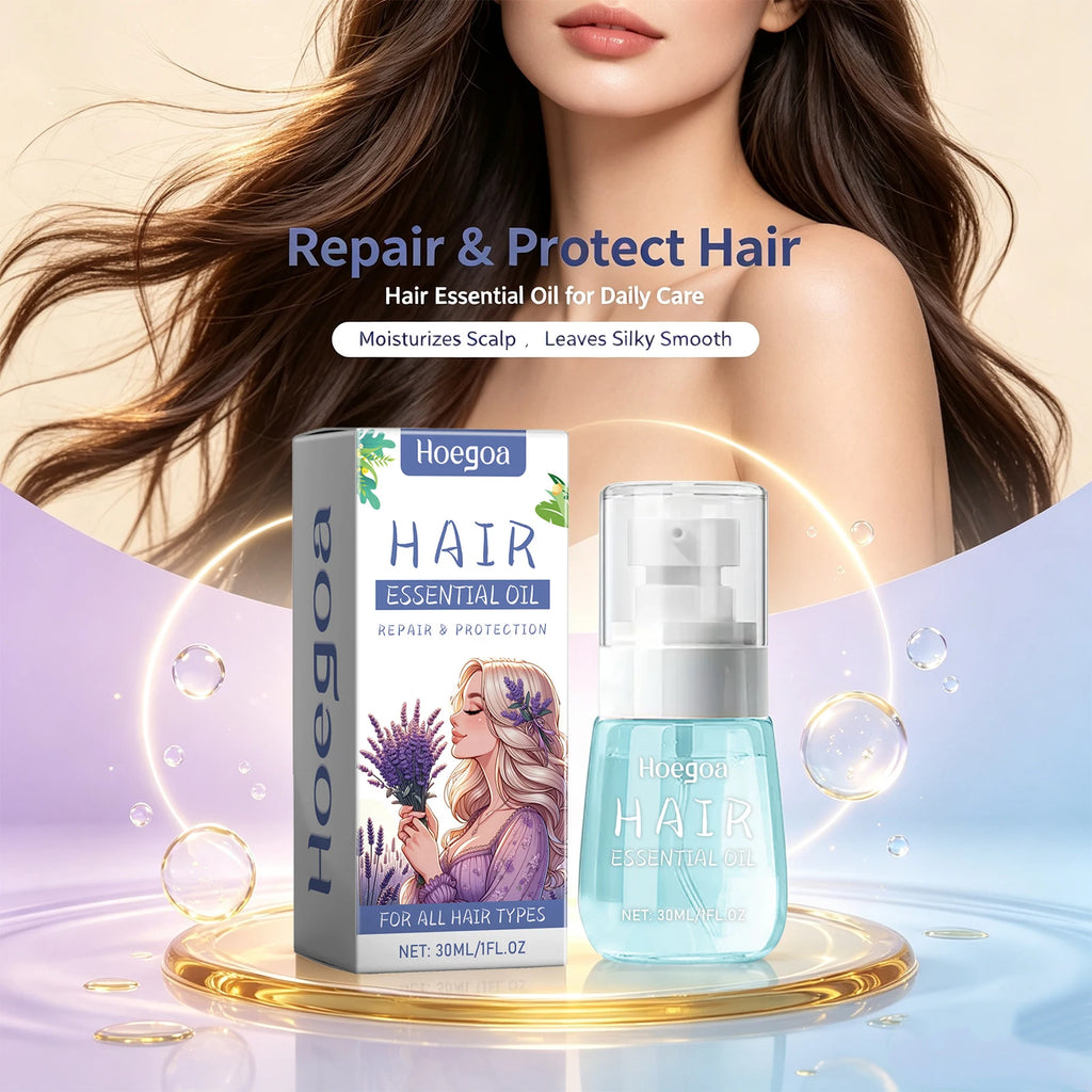 Lavender Anti-Frizz Hair Repair Oil for Dry Damaged Hair