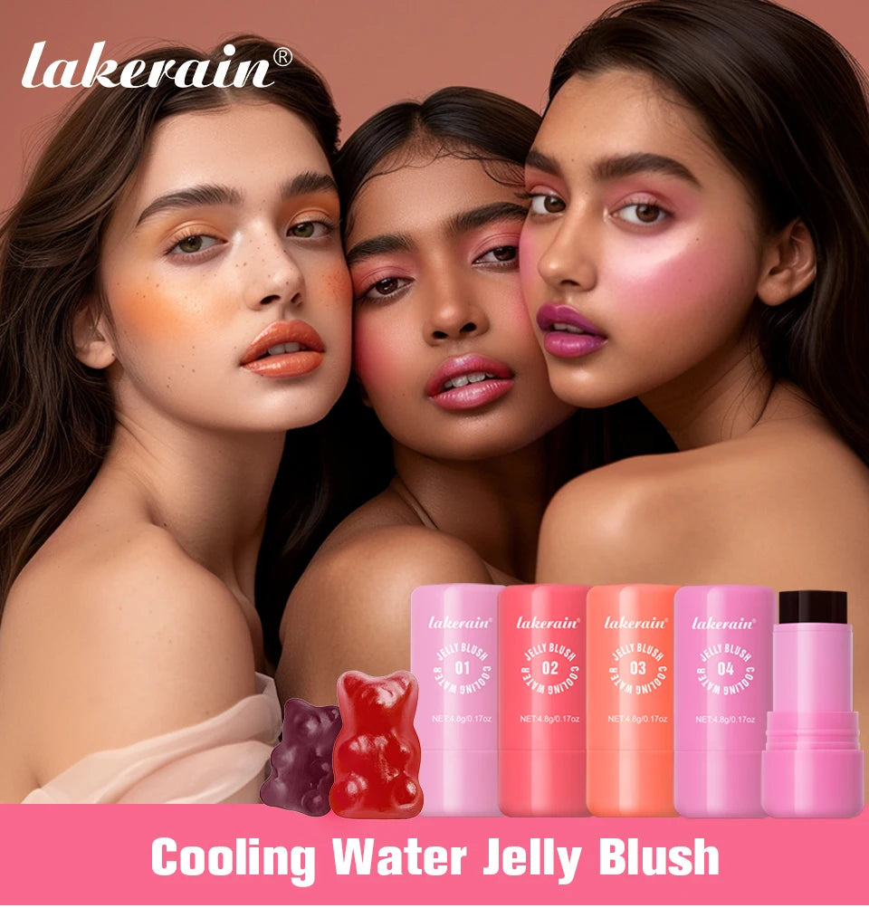 Cooling Water Jelly Blush Stick for Lips and Cheeks