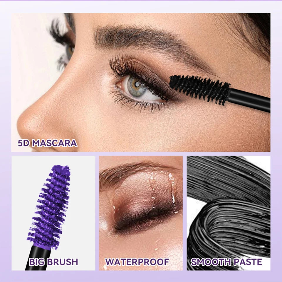 5D Waterproof Lengthening and Volumizing Mascara - 9