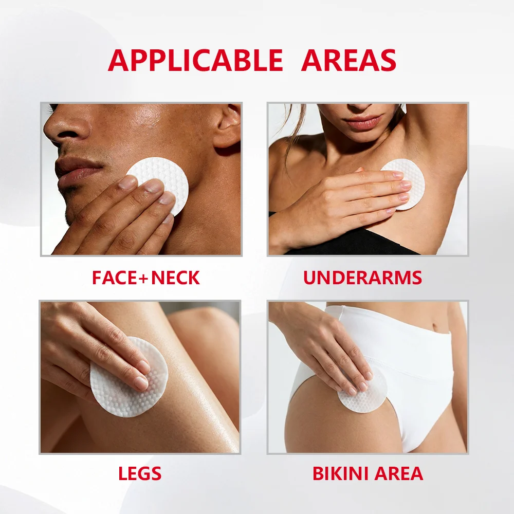 Exfoliating Ingrown Hair Treatment Pads for Razor Bumps