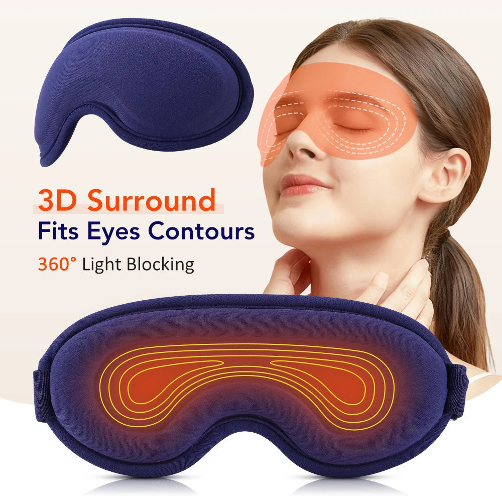 Heated Vibrating Eye Massager for Relaxation and Sleep